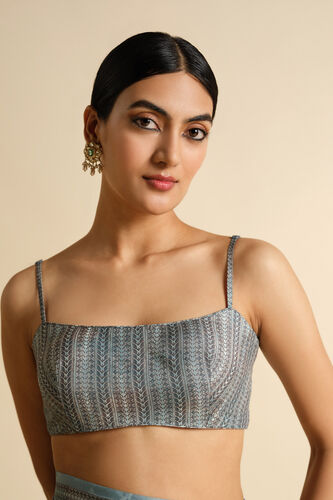 Siham Saree - Powder Blue, Powder Blue, image 5