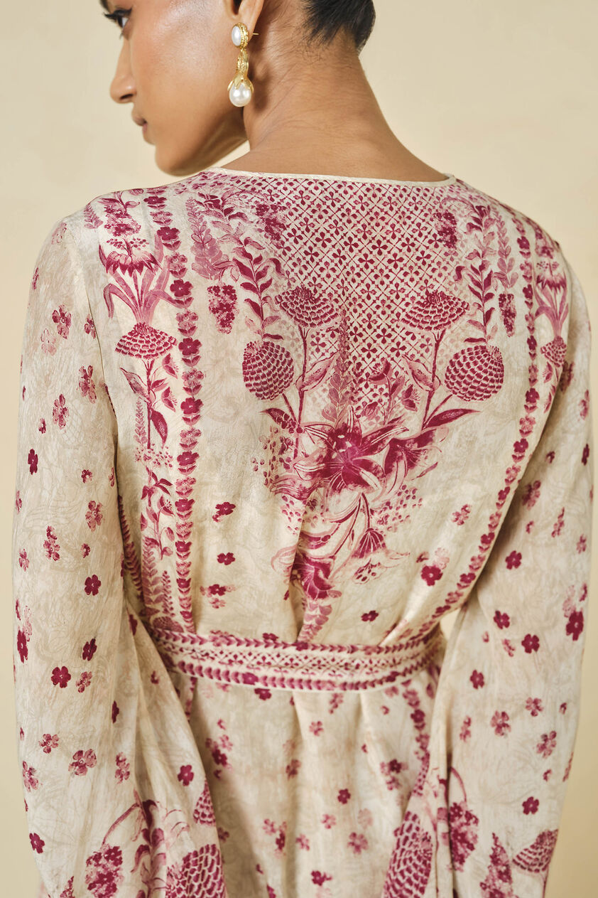 Stefanski Printed Dress - Cream, Cream, image 5