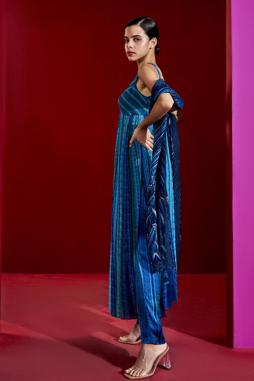 Kimisha Kurta Set - Blue, Blue, image 2