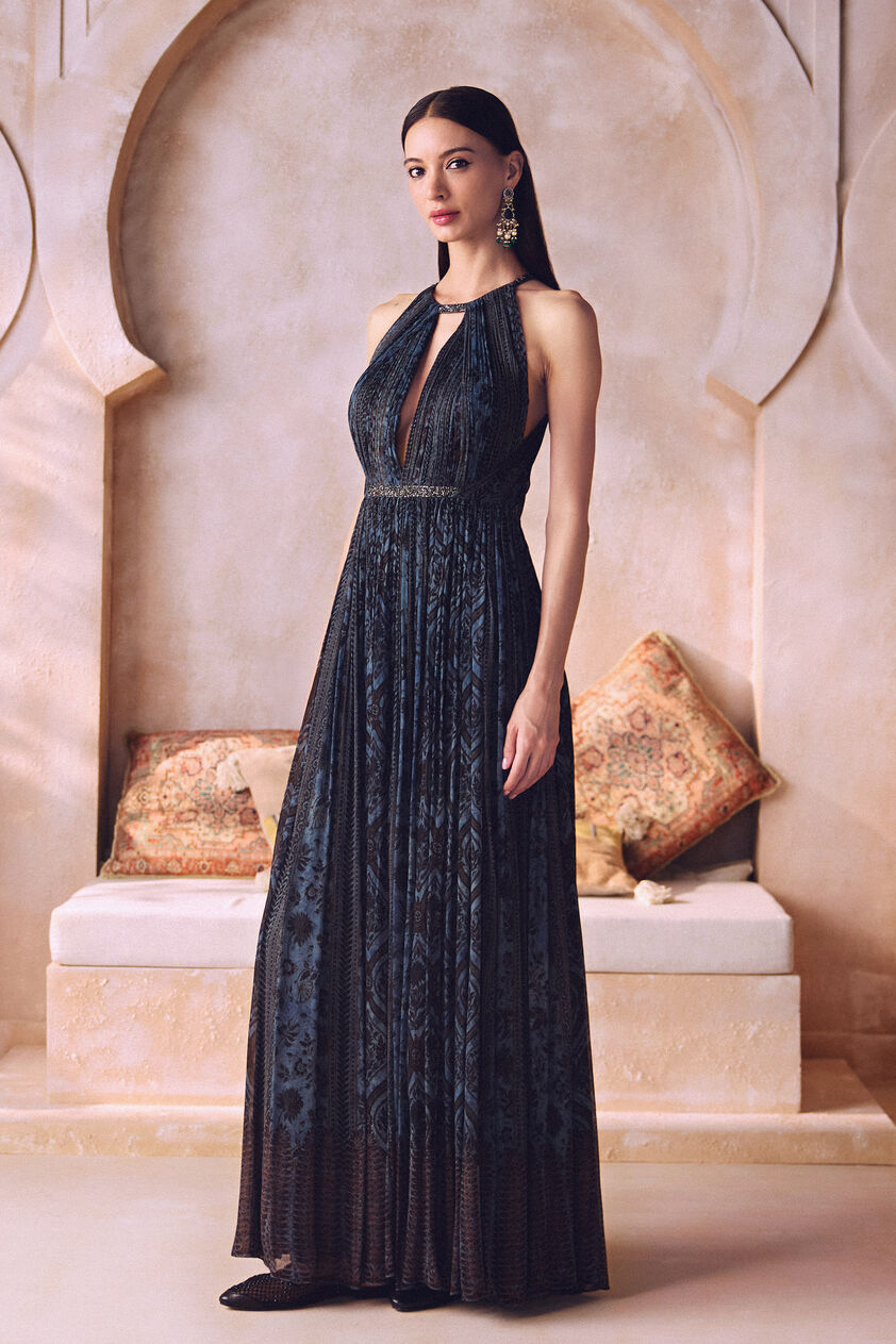 Malayha Gown - Blue, Blue, image 3