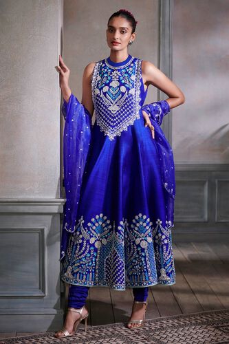 1 - Pehel Anarkali Set - Blue, image 1