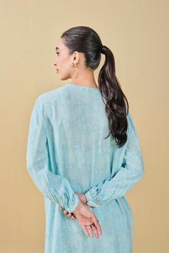 Tree Breeze Hand-block Printed Coord - Blue, Blue, image 10