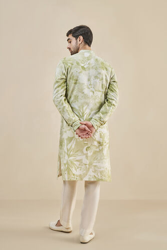 From The Tropics Kurta - Lime, Lime, image 2