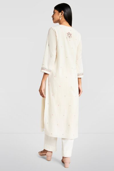 Ivory Jamdani Kurta