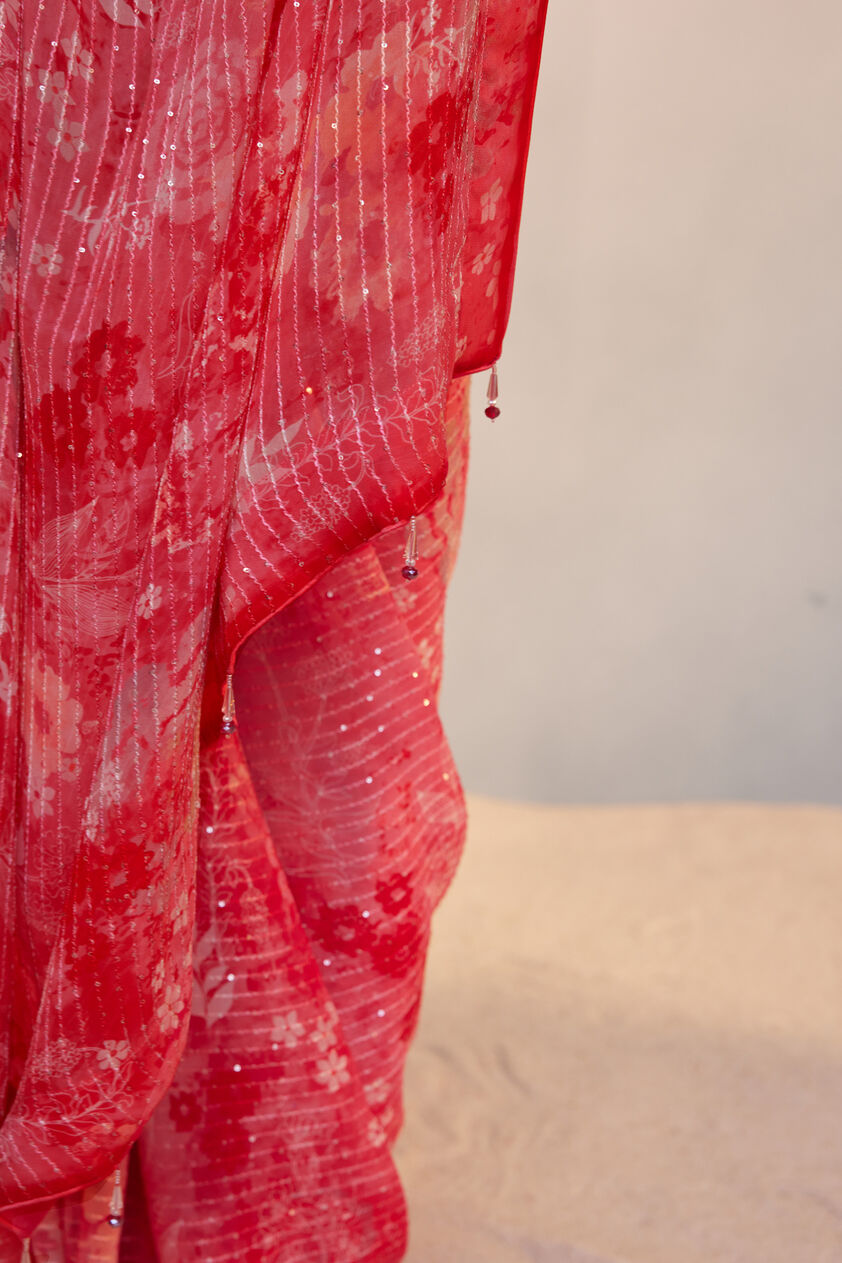 Rosalba Saree - Pink, Pink, image 6