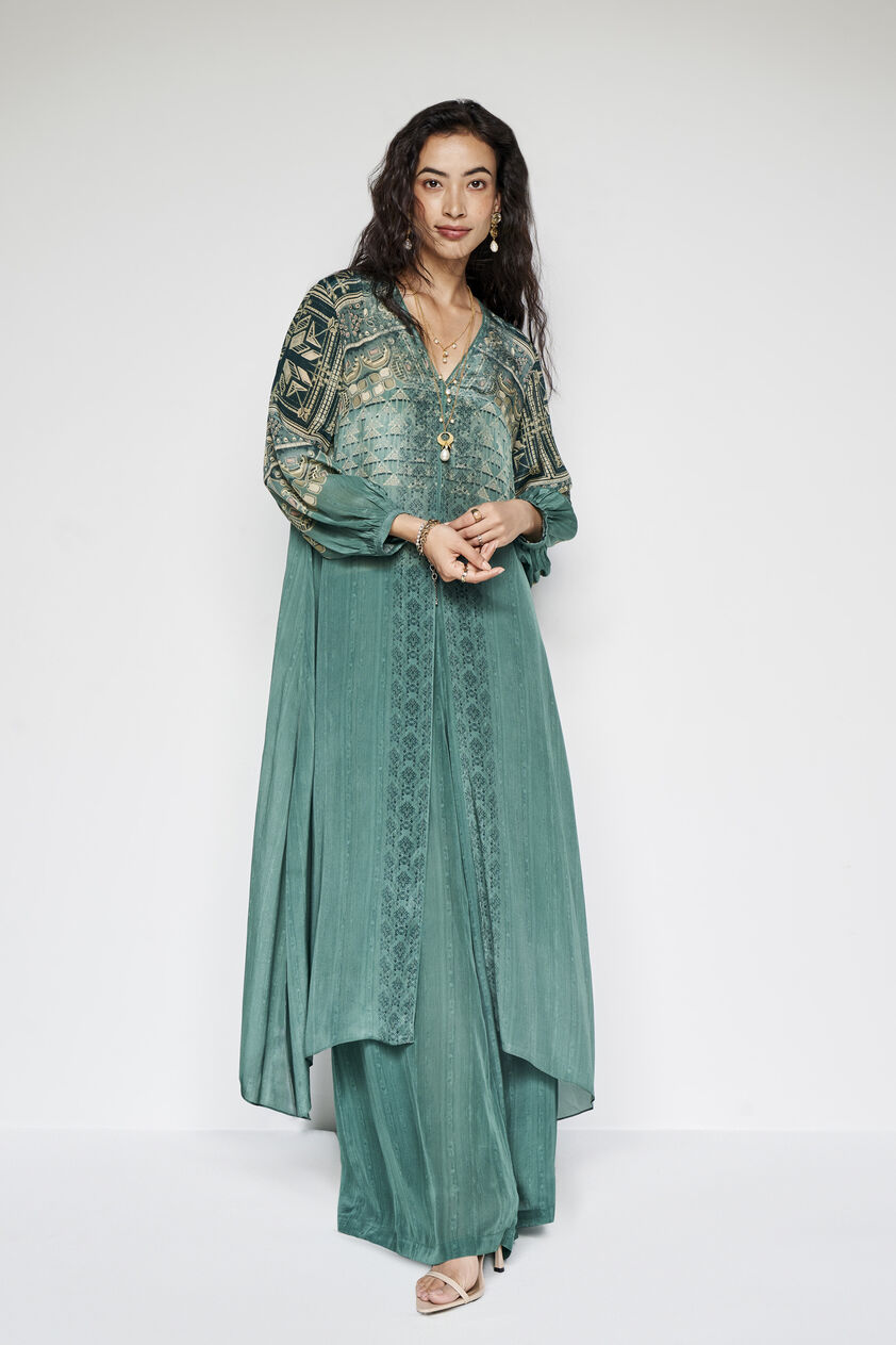 Ava Kurta Set - Green, Sage, image 2