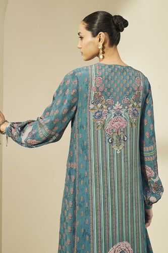Navajo Kaftan - Teal, Teal, image 5