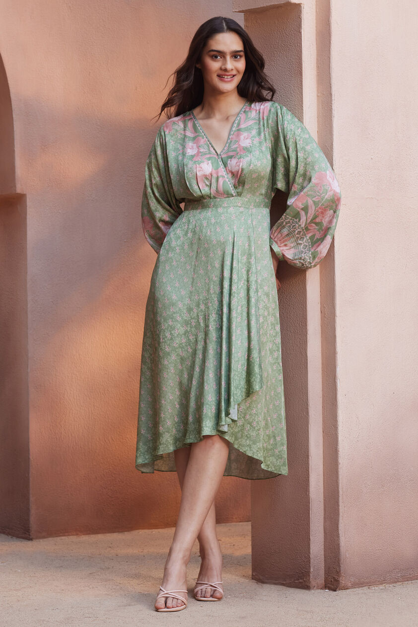 Floriana Tunic Dress - Sage, Sage, image 1