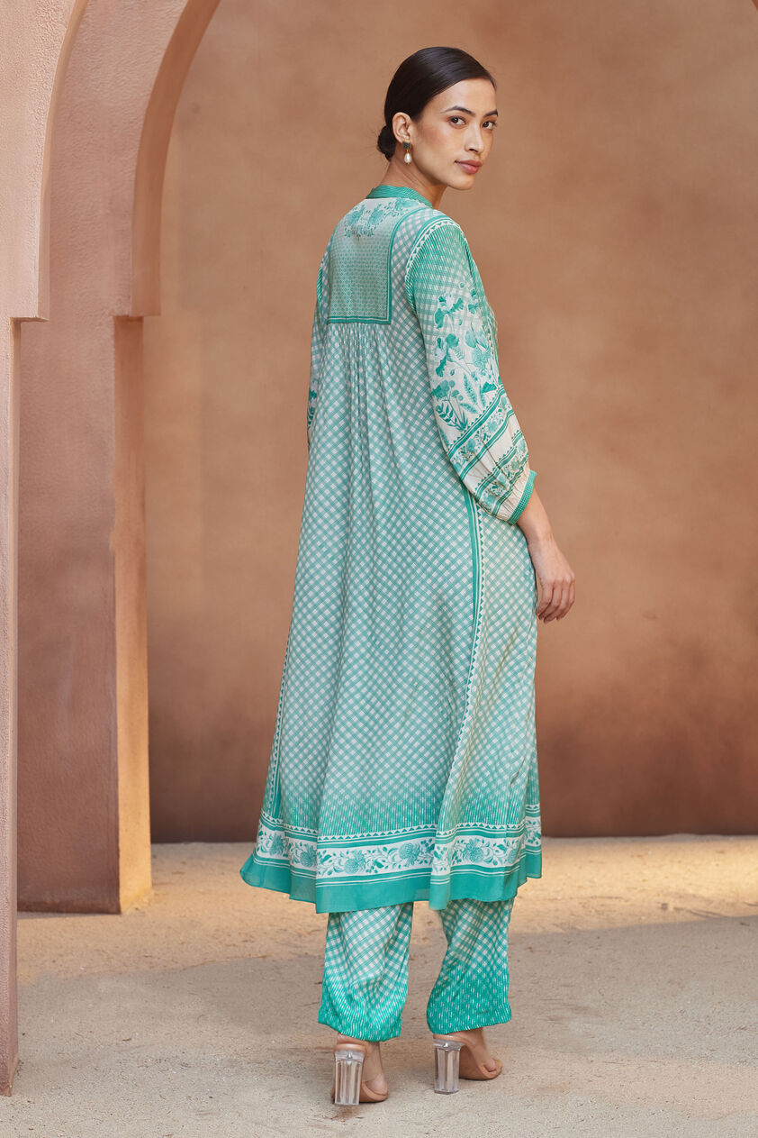 Amal Kurta Set - Green, Green, image 3