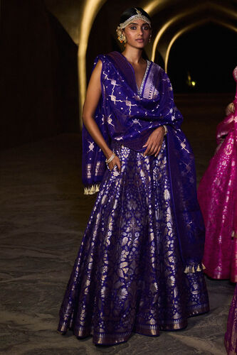 Anugraha Lehenga Set - Blue, Blue, image 1