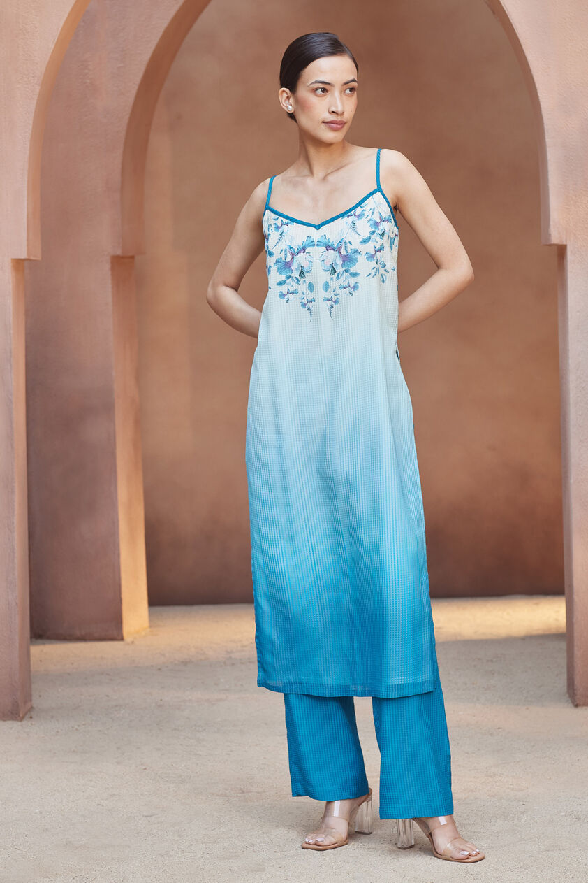 Alani Kurta Set - Blue, Blue, image 1