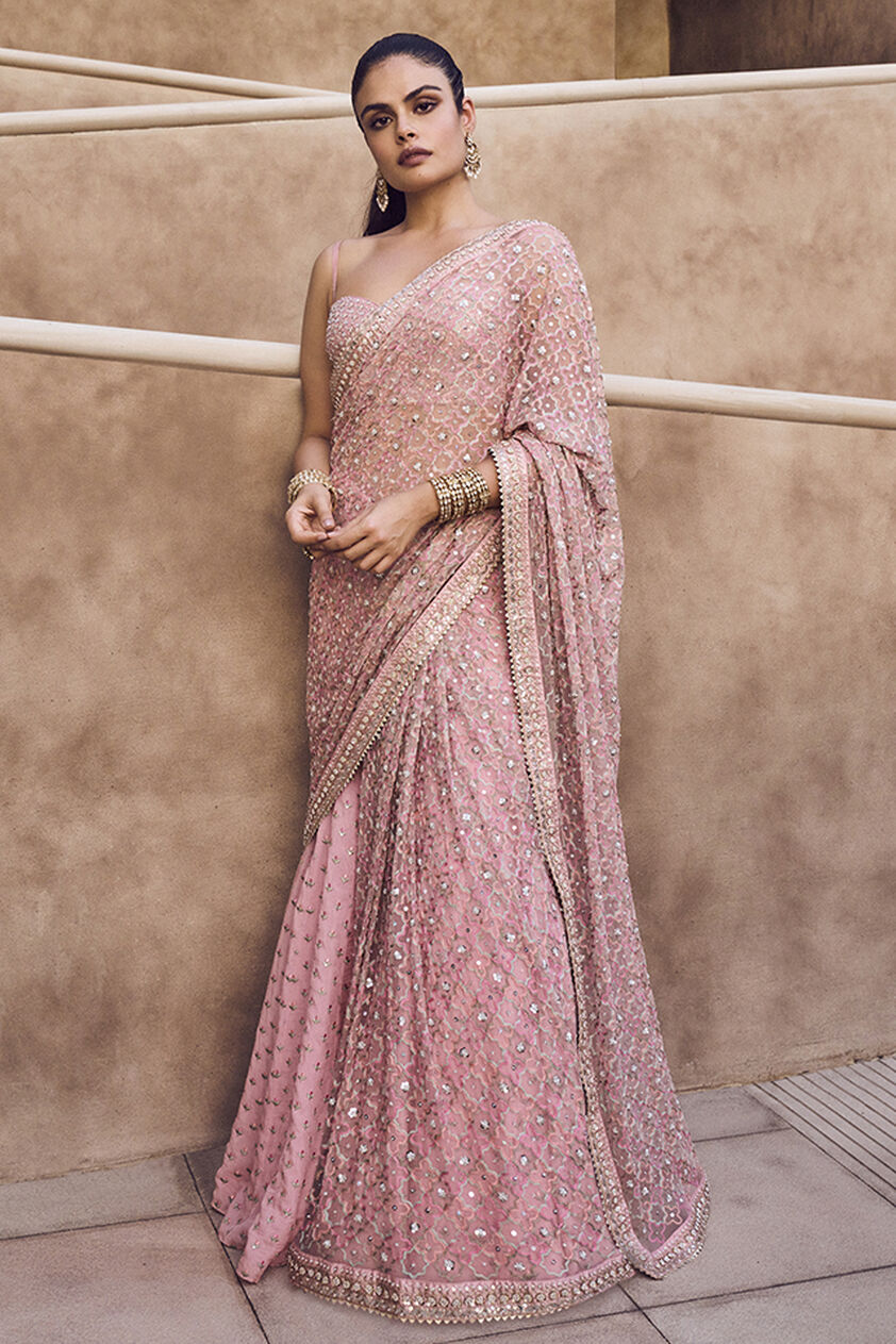 Kiah Gharara Set - Blush, Blush, image 1