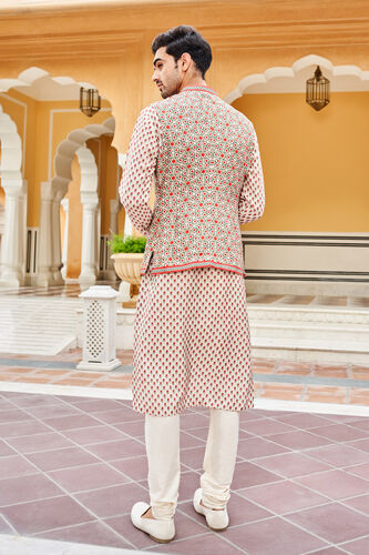 Chitaksh Nehru Jacket - Ivory, Ivory, image 3