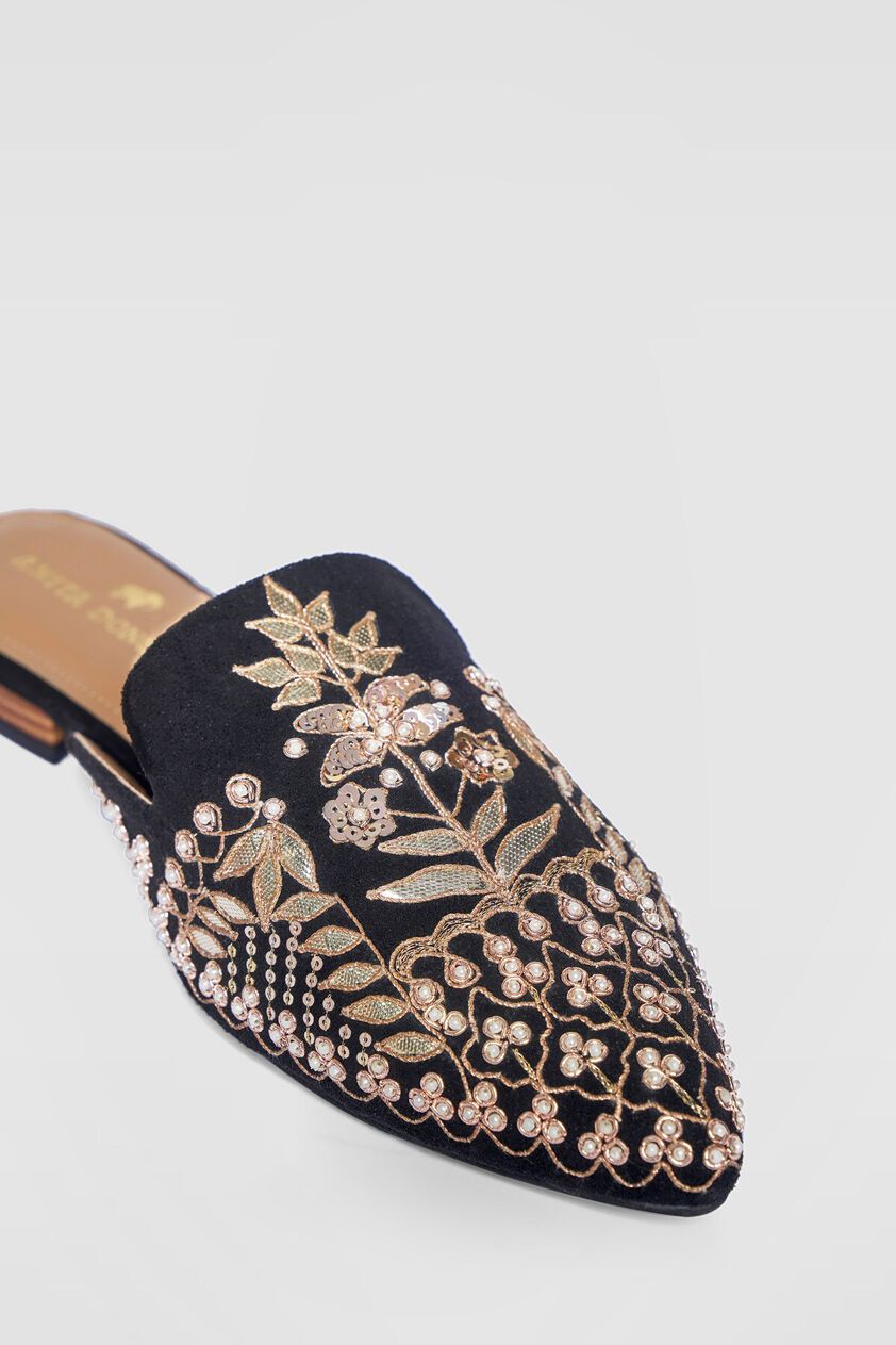 4 - Filigree Mules - Black, image 4