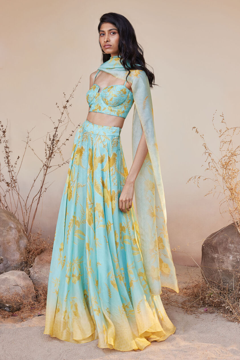 Sama Dupatta - Aqua, Aqua, image 3