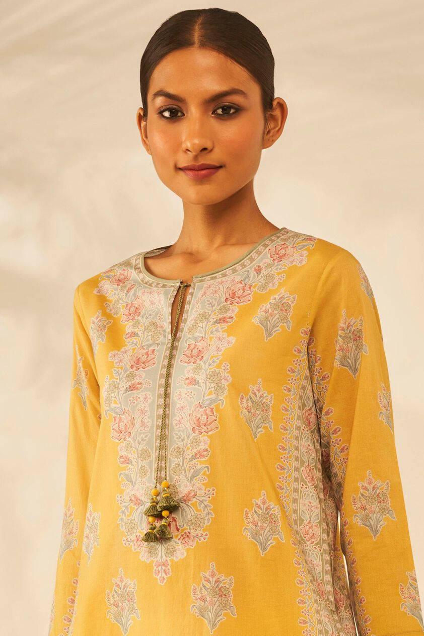 4 - Mehar Kurta Set – Yellow, image 4