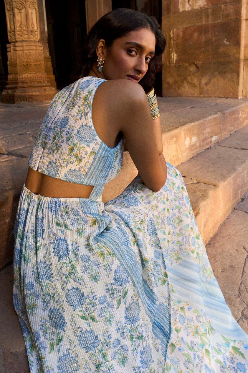 4 - Samara Skirt Set – Blue, image 4