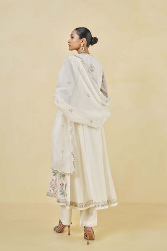 A Floral Garden Embroidered Mul Suit Set - Natural, Natural, image 5