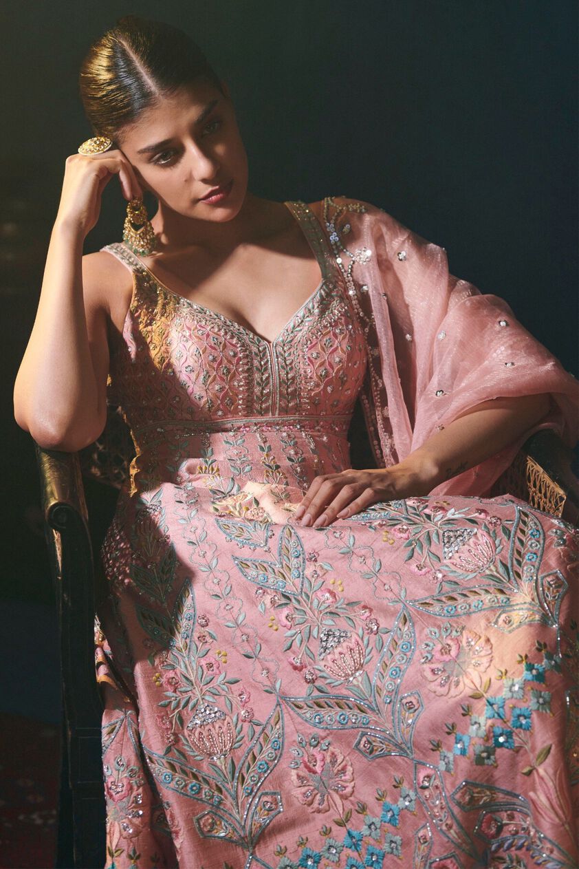 5 - Ghania Kurta Set – Blush, image 5