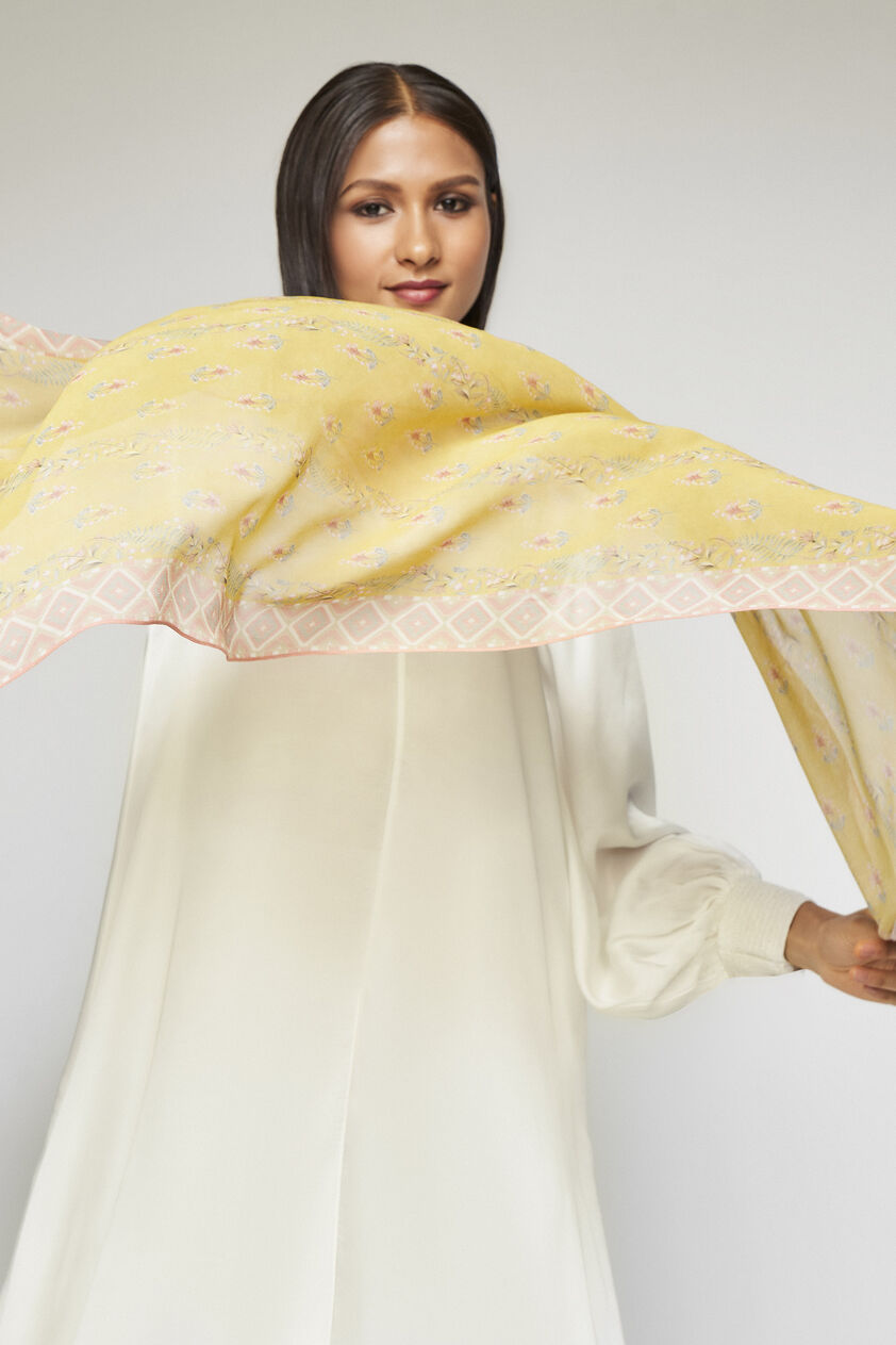 Mallory Dupatta - Yellow, Yellow, image 2