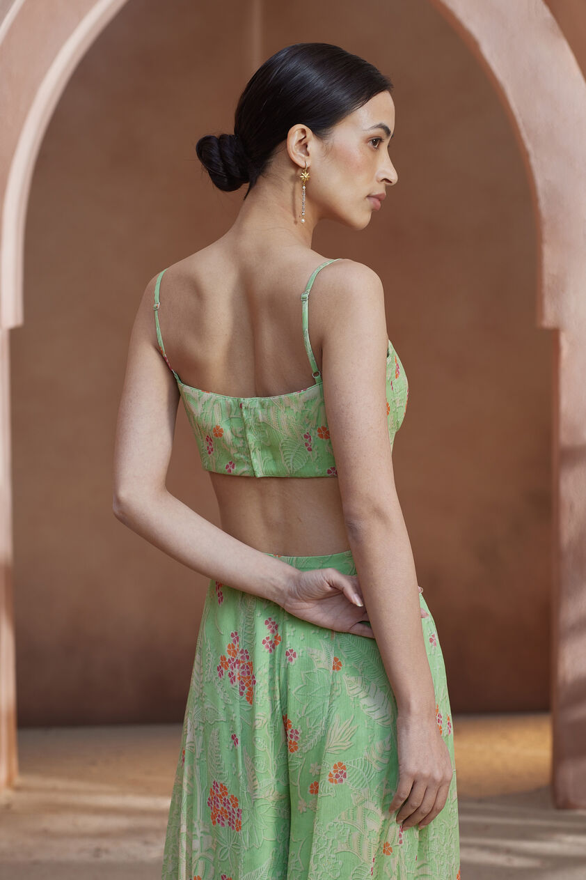 Juliette Crop Top Pant Set - Lime, Lime, image 10