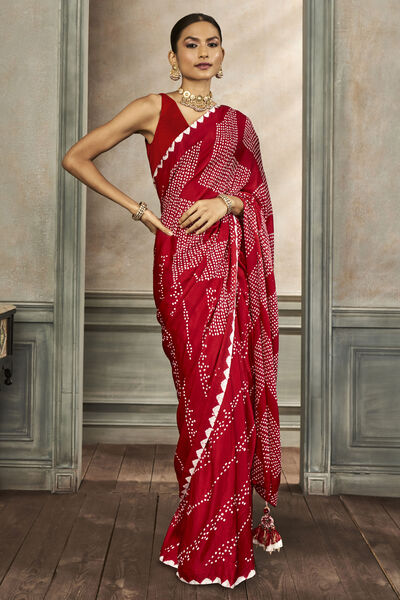 Deetya Bandhani Silk Saree