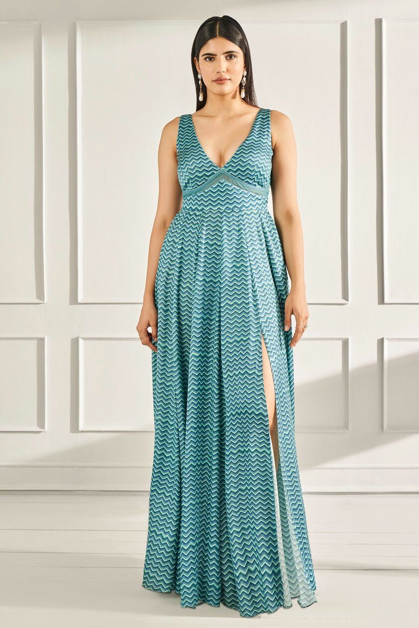 1 - December Dreams – Teal Gown, image 1