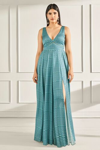 1 - December Dreams – Teal Gown, image 1