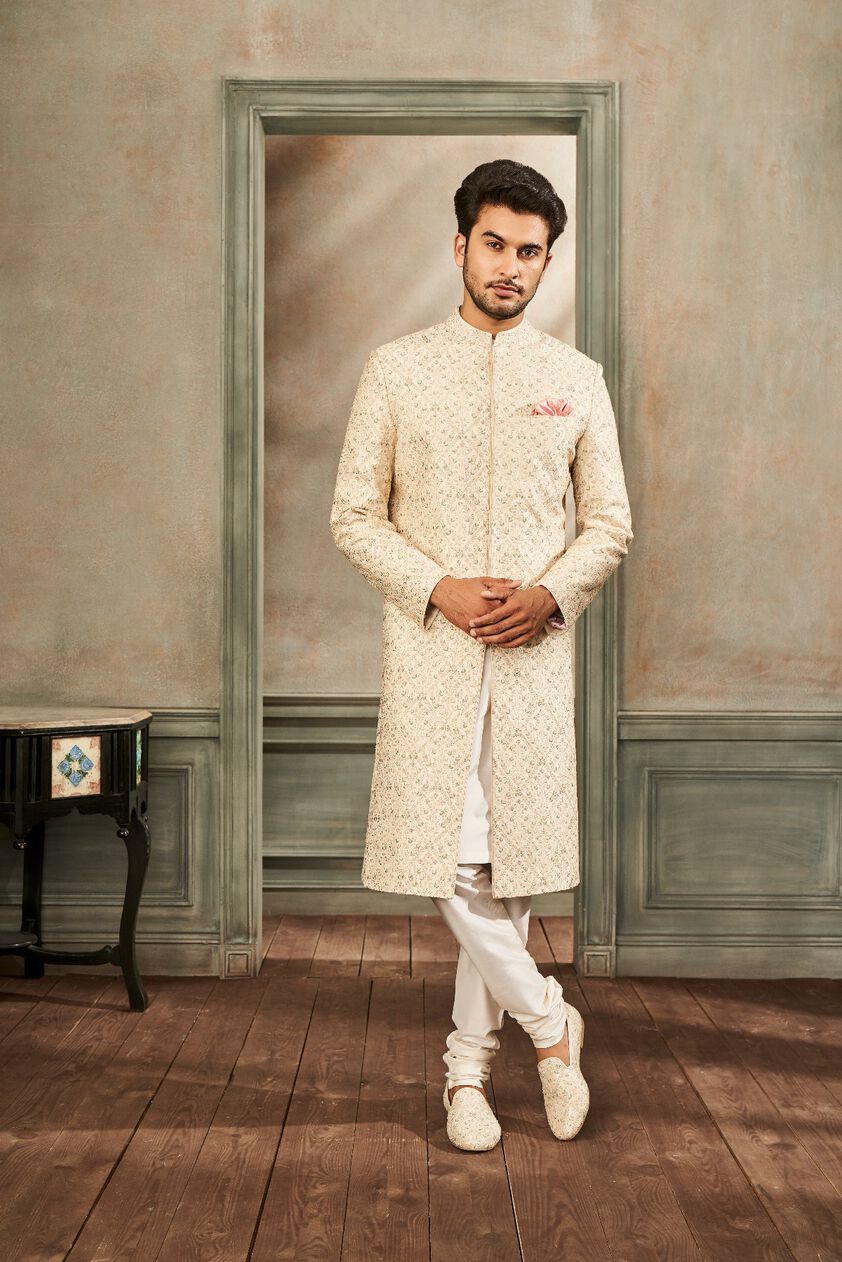 1 - Kunsh Sherwani – Ivory, image 1
