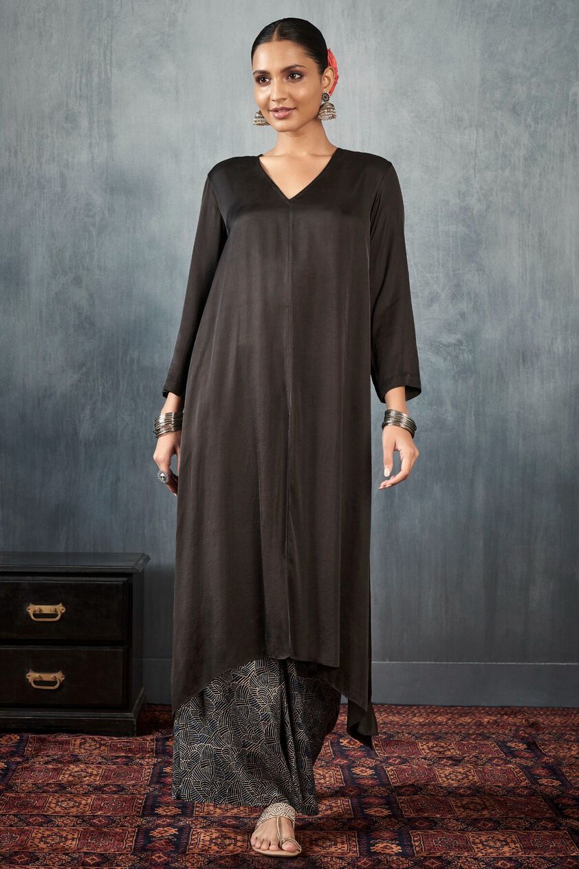 1 - Harika Kurta Set - Black , image 1