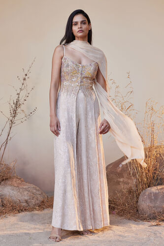 Sahara Tunic Cut Suit Set - Flesh, Flesh, image 3