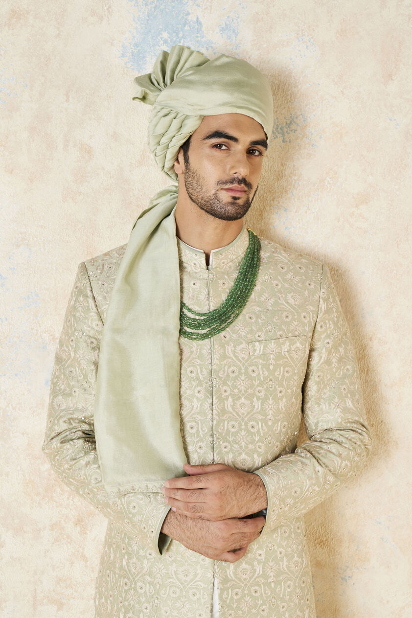 Ewan Silk Safa - Sage, Sage, image 1