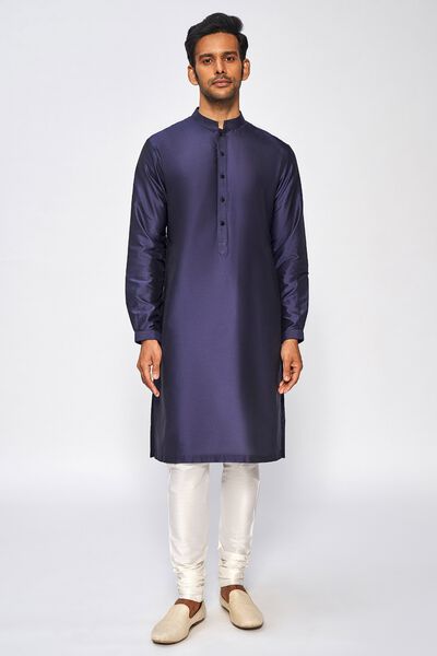 Ishir Kurta - Navy Blue