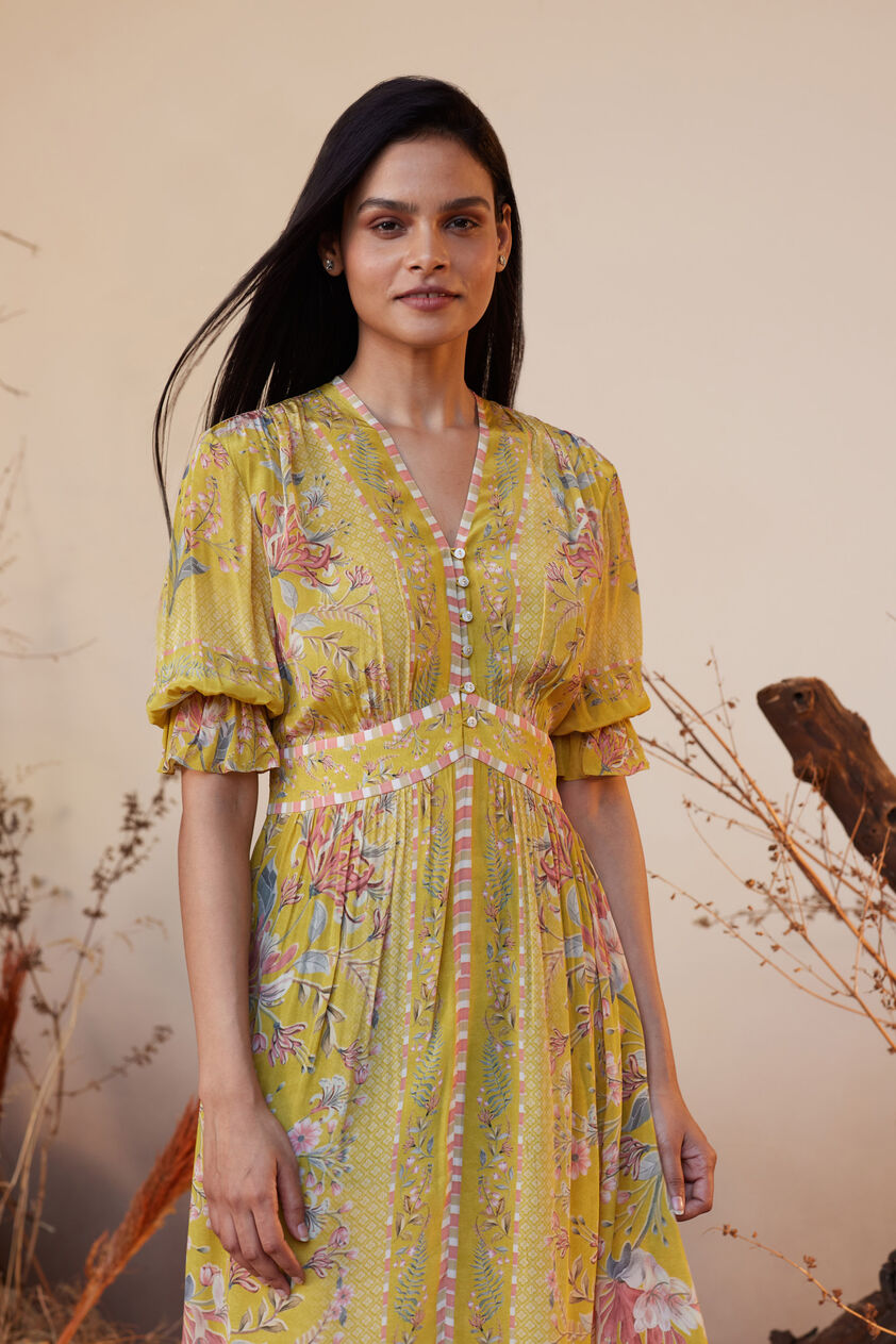 Alvaro Dress - Yellow, Yellow, image 5