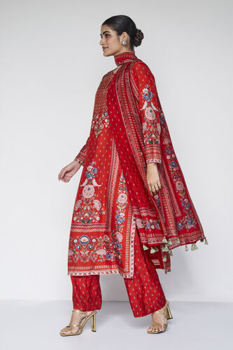 Elnaz Embroidered Suit Set - Red, Red, image 3