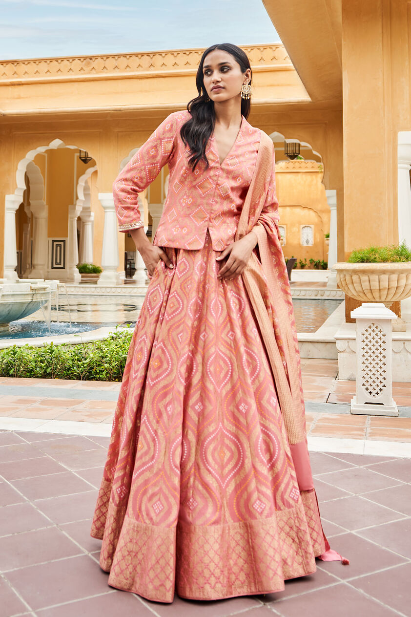 Shukra Lehenga Set-Blush, Blush, image 1