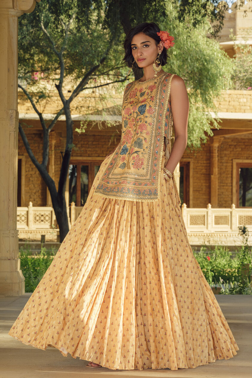 Azza Skirt Set - Yellow, Yellow, image 2