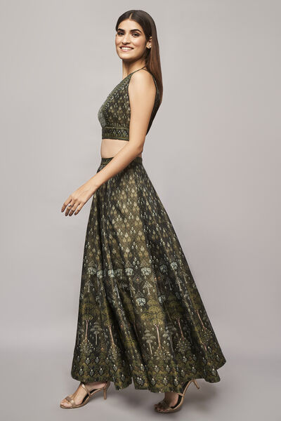 Fayez Skirt Set - Black