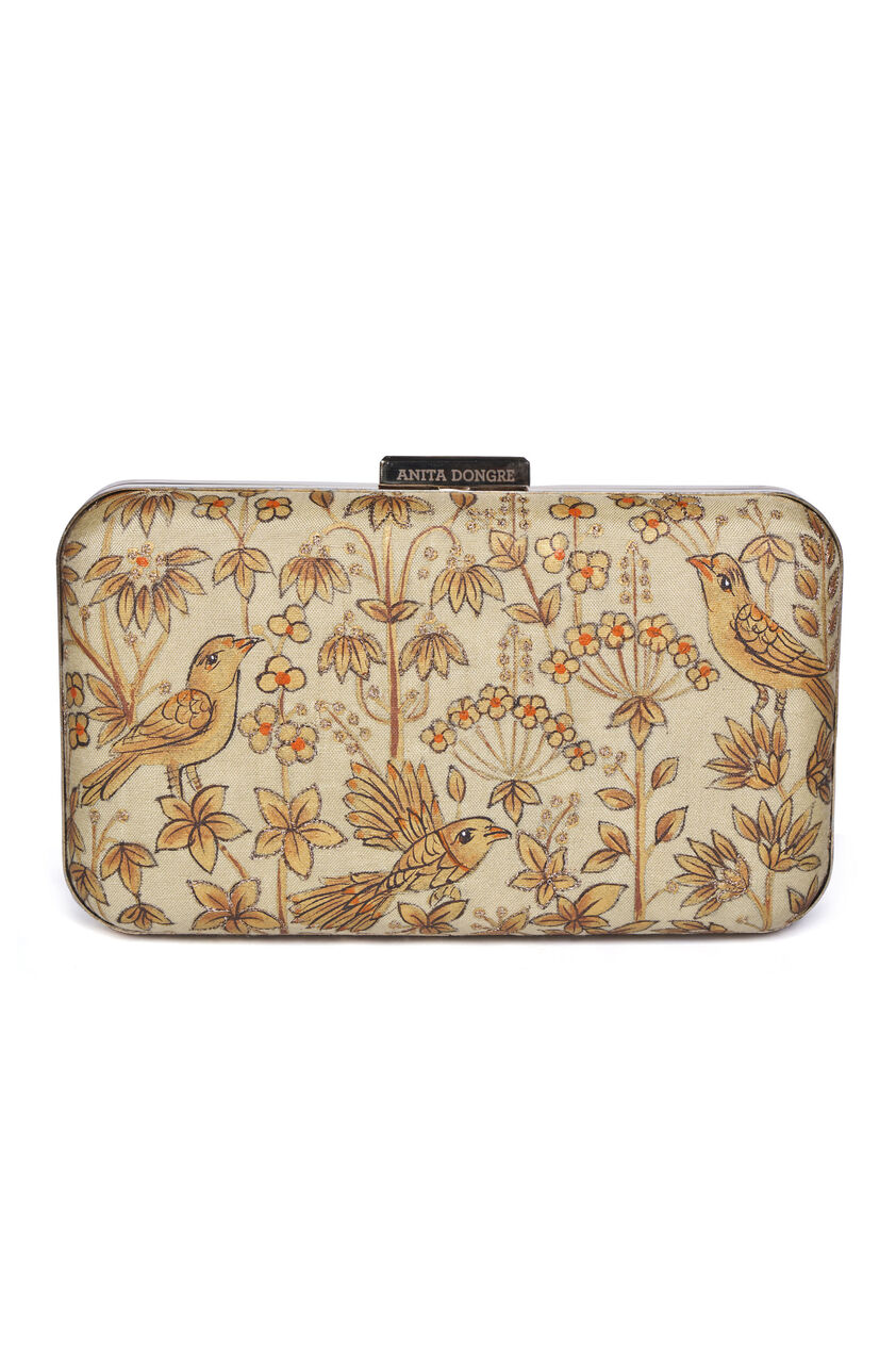 Pichhwai Clutch - Canary Gold, Gold, image 7