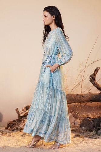 Neela Tiered Dress - Blue, Blue, image 2