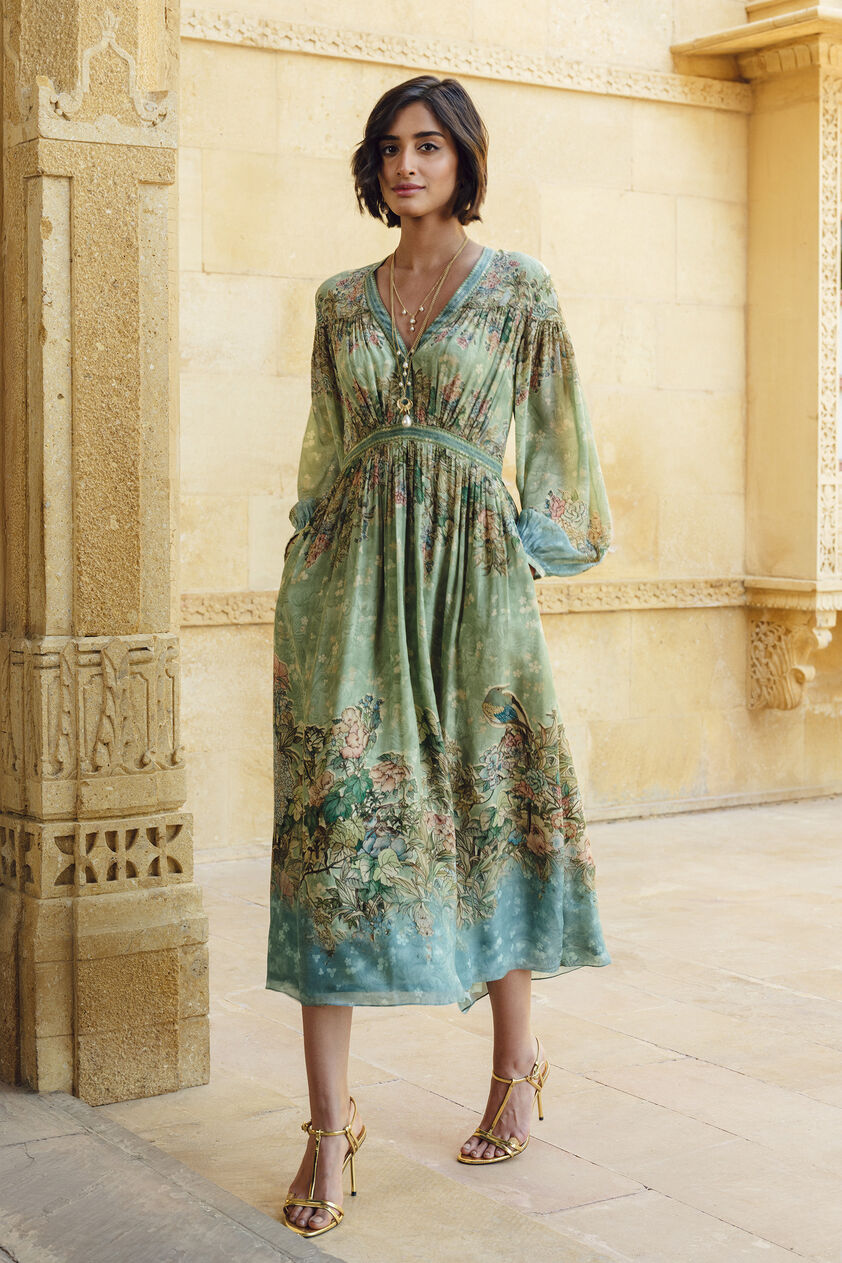 Palesa Dress - Sage, Sage, image 1