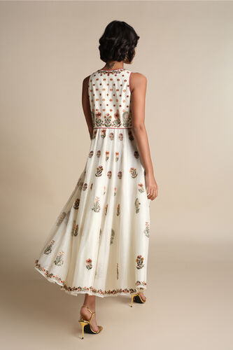 Calixta Embroidered Mul Dress - Natural, Ivory, image 2