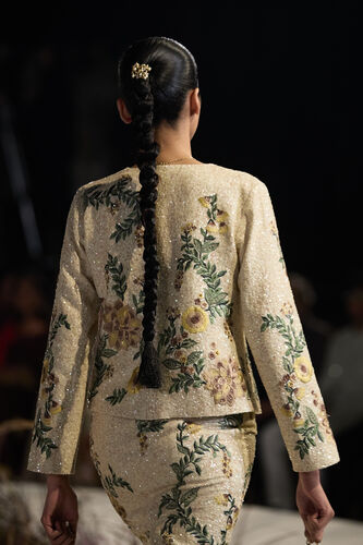 Meadowfern Embroidered Skirt Set - Ivory, Ivory, image 4