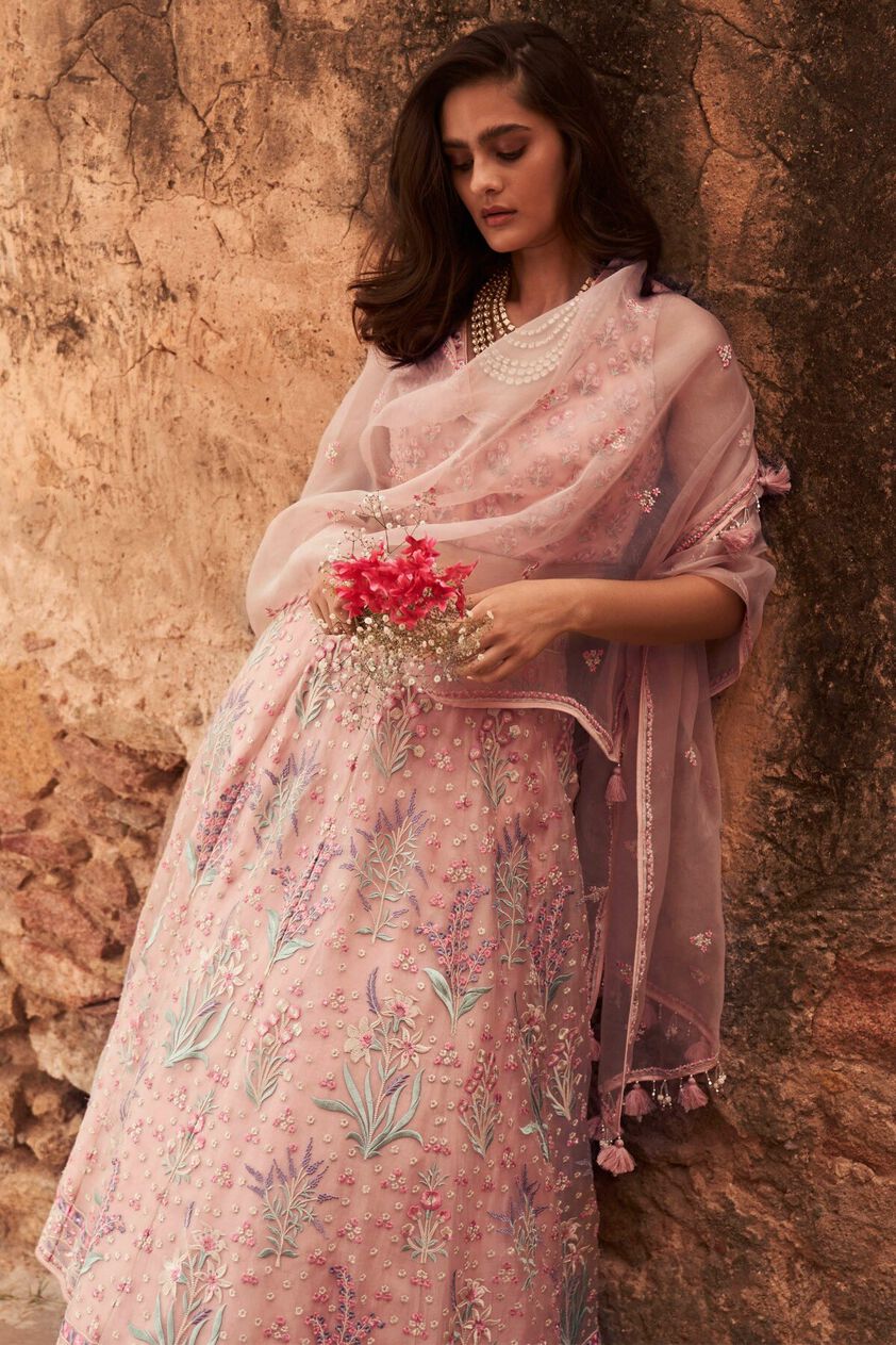 3 - Yaruhi Crop Top and Skirt Set - Pink, image 3