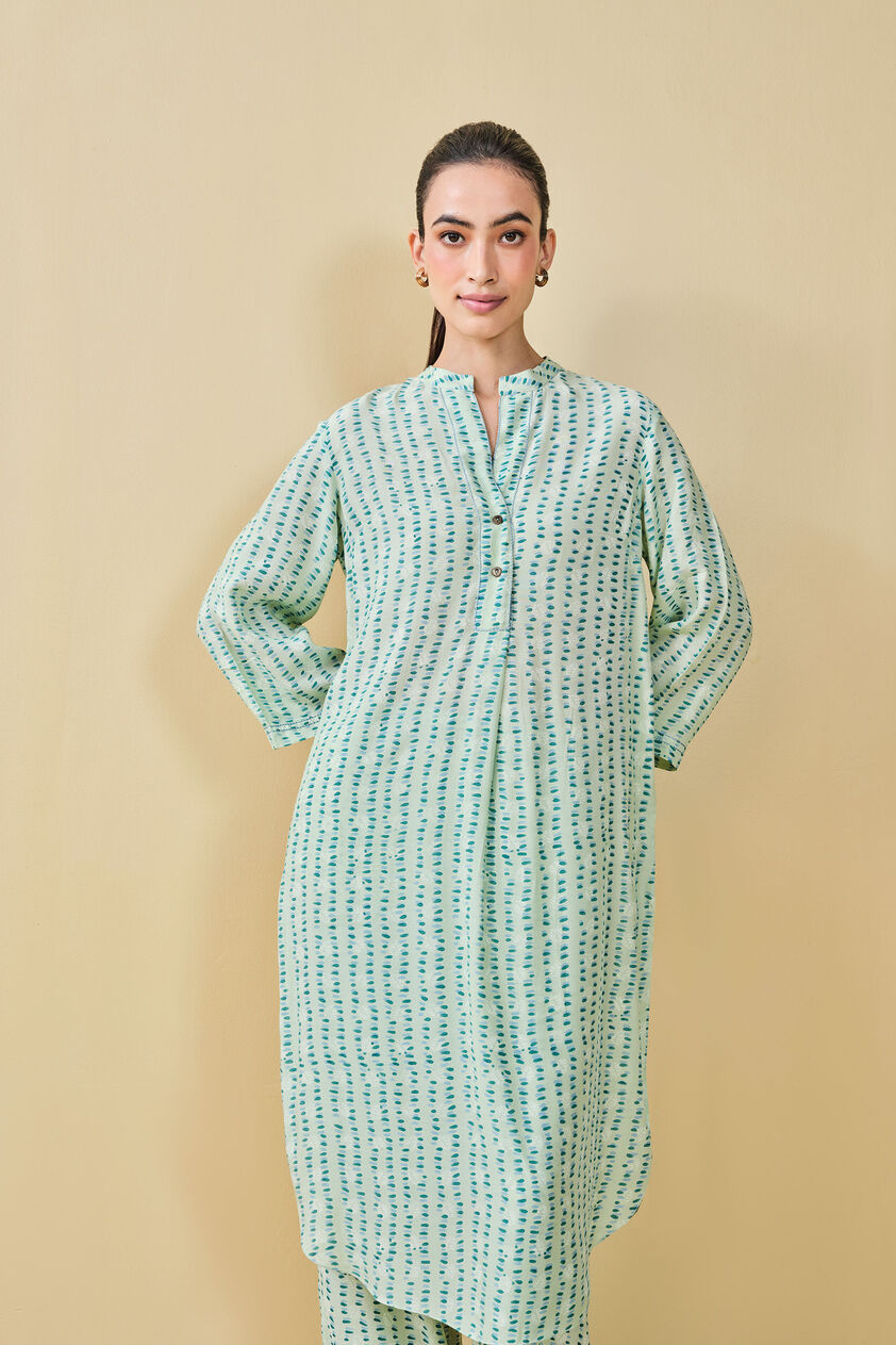 Grove Hand-block Printed Coord  - Sage, Sage, image 8