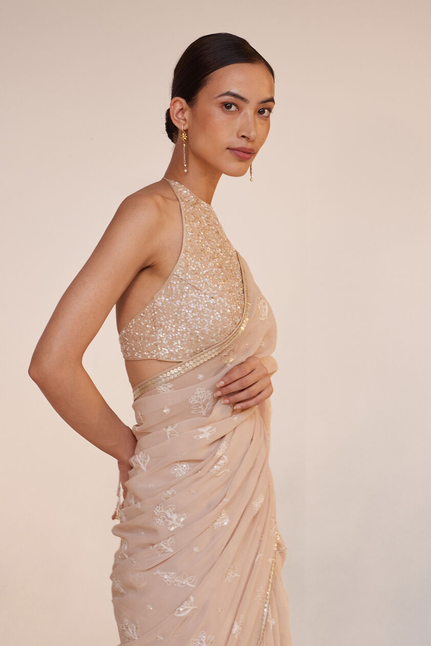 Iqra Saree - Flesh, Flesh, image 6