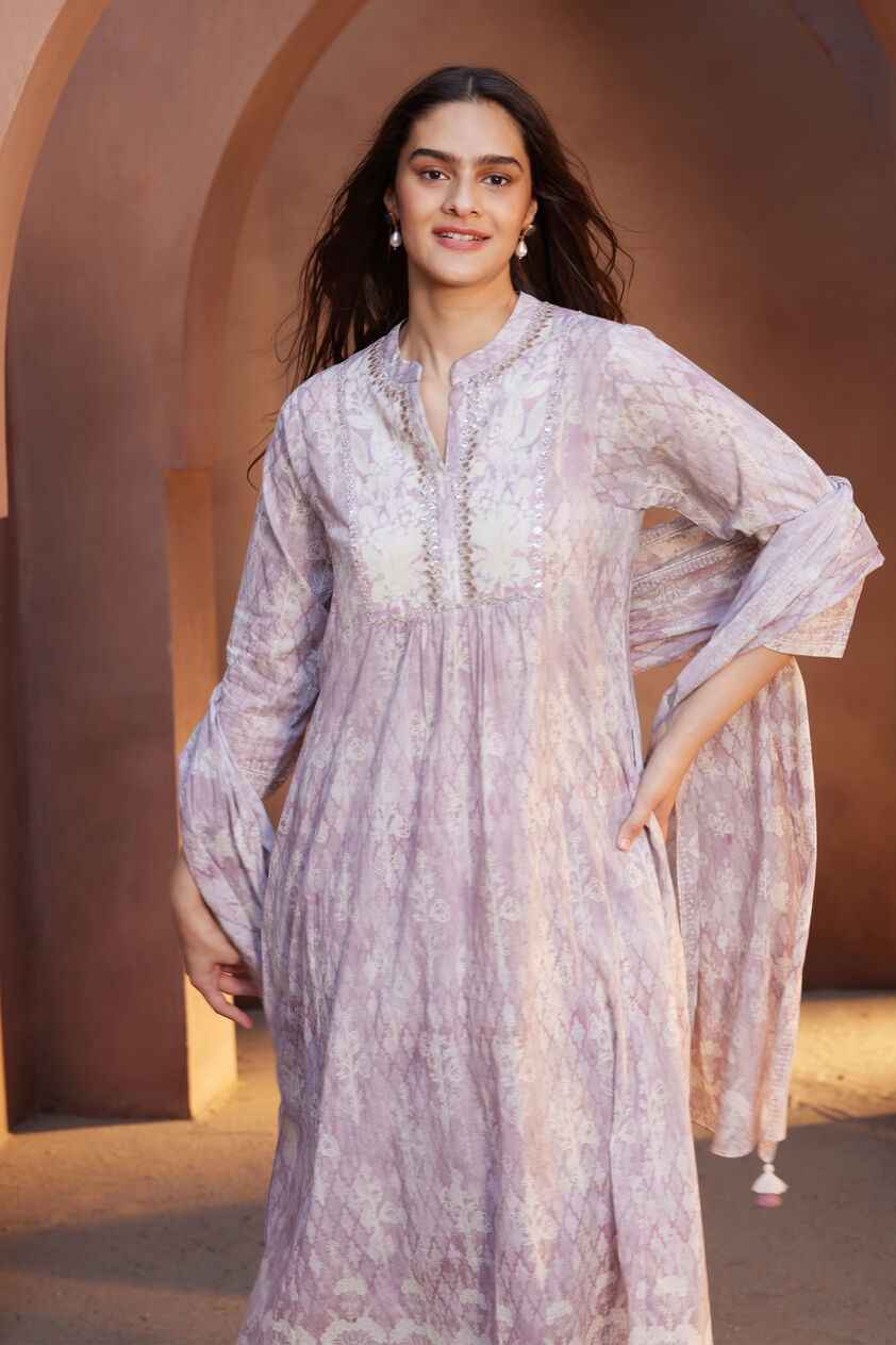 Enakshi Suit Set - Lilac, Lilac, image 6