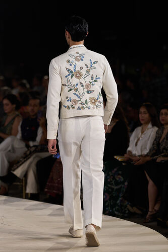 Oren Embroidered Jacket Set - Off White, Off White, image 2