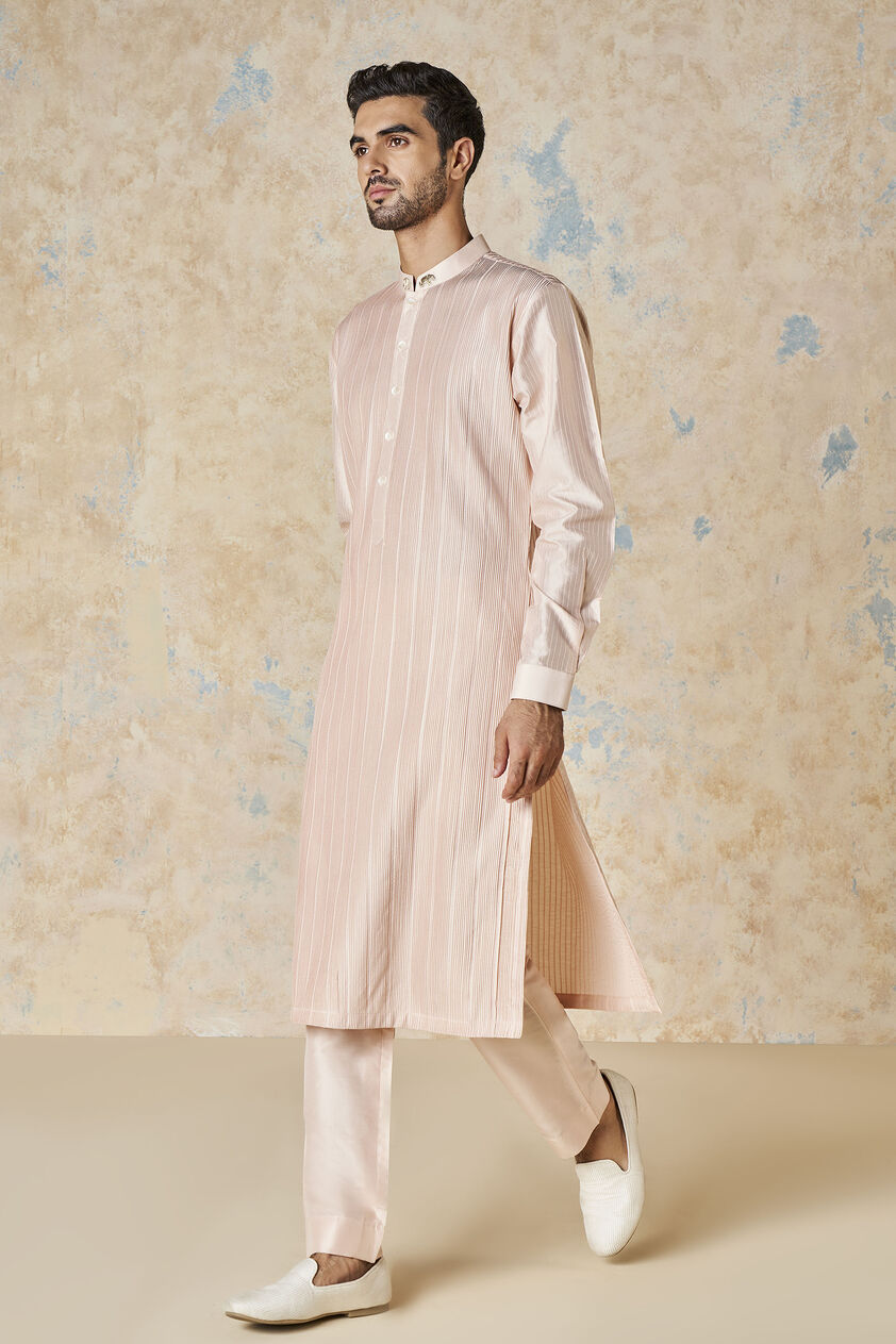 Sifar Silk Kurta - Pink, Pink, image 3