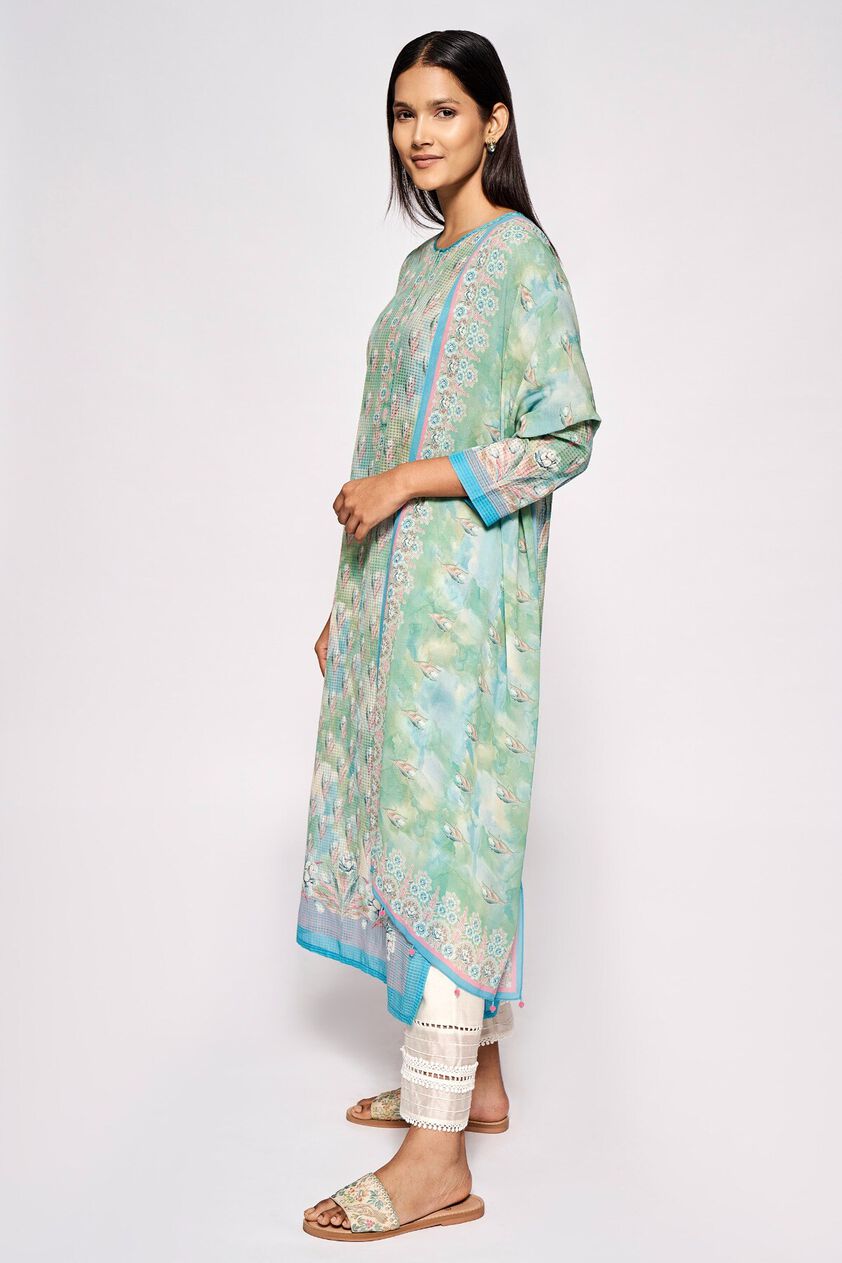 2 - Kusha Dupatta - Blue, image 2